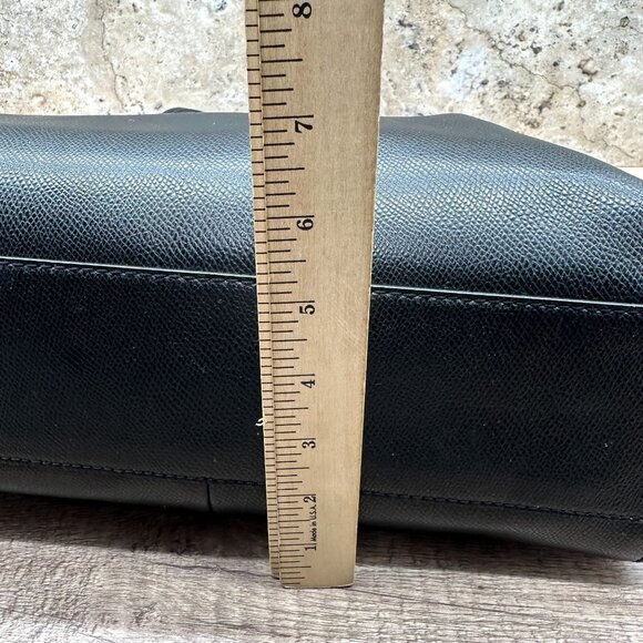 Coach Shoulder Crossbody Bag Womens Black Leather Inner Pockets Removal Straps - Picture 11 of 16